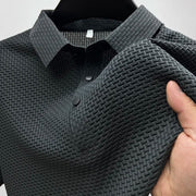 CONOR™™ | Men's Knitted Polyester Polo Shirt