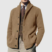 CONOR™™ | Men's Lapel Collar Knit Cardigan