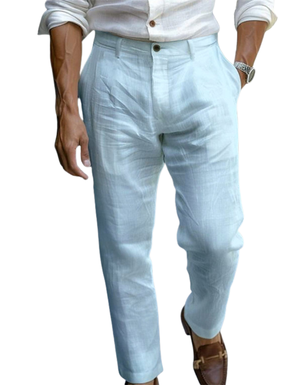 CONOR™™ | Men's Pleated Linen Trousers