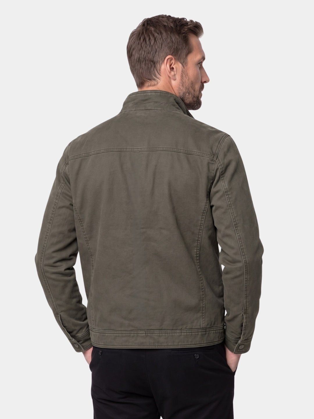 CONOR™ | Valmont Vintage Olive Field Jacket - Cross & Crown