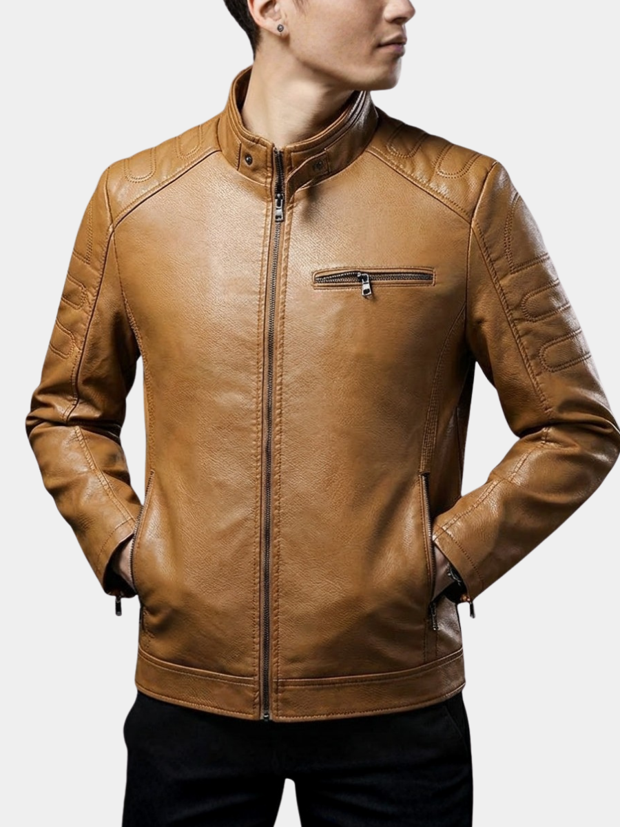 CONOR™™ | Men's Moto-Style Zip Jacket
