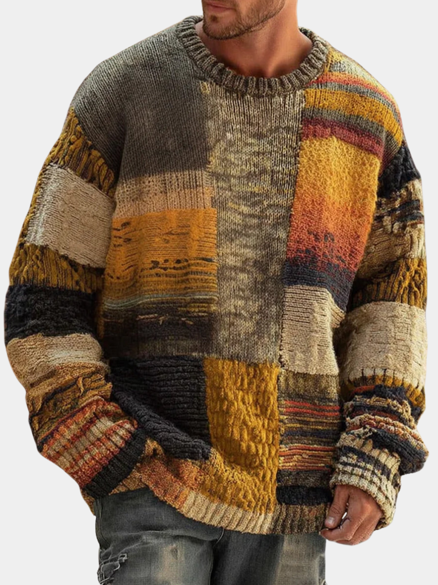 CONOR™ | ABSTRACT KNIT SWEATER