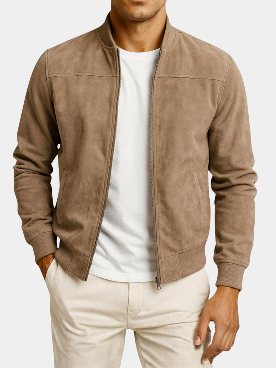 CONOR™ | SUEDE BOMBER JACKET