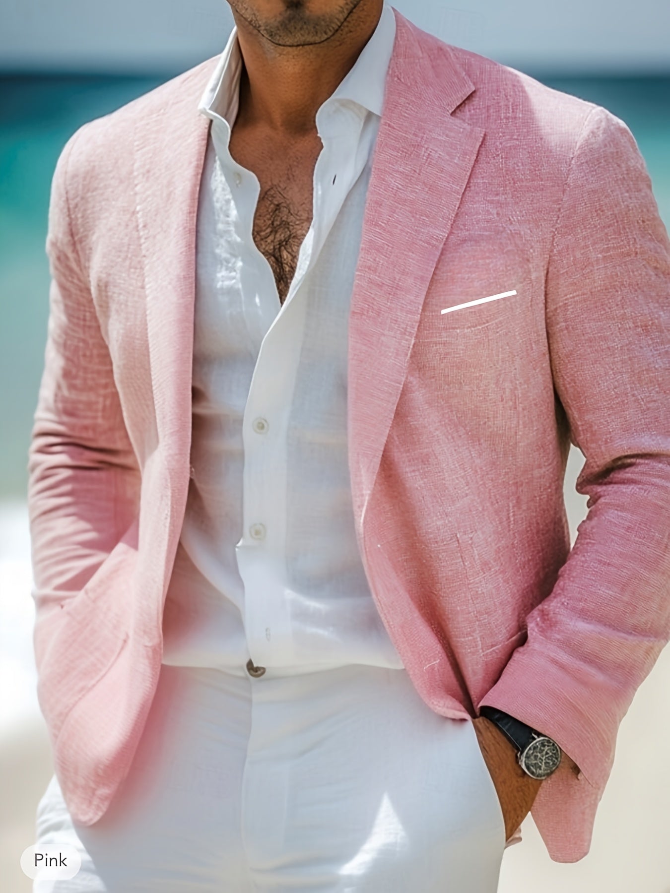 CONOR™| Men's Single-Button Cotton Blazer