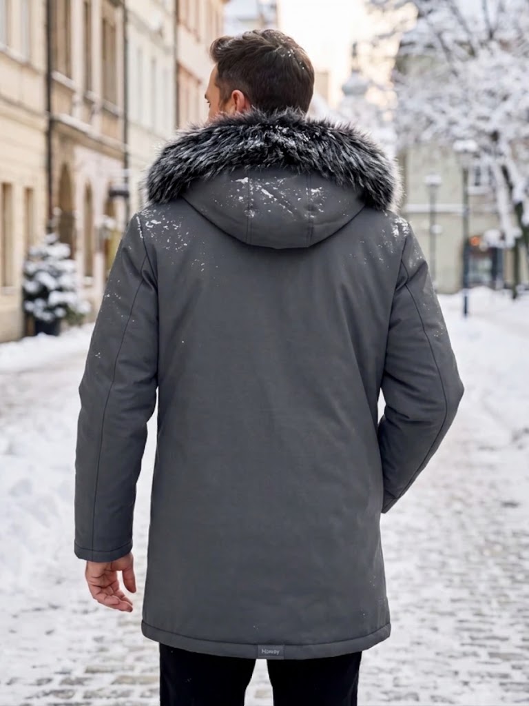 CONOR™ | Men's Windproof Hooded Thermal Mid-Length Parka Jacket