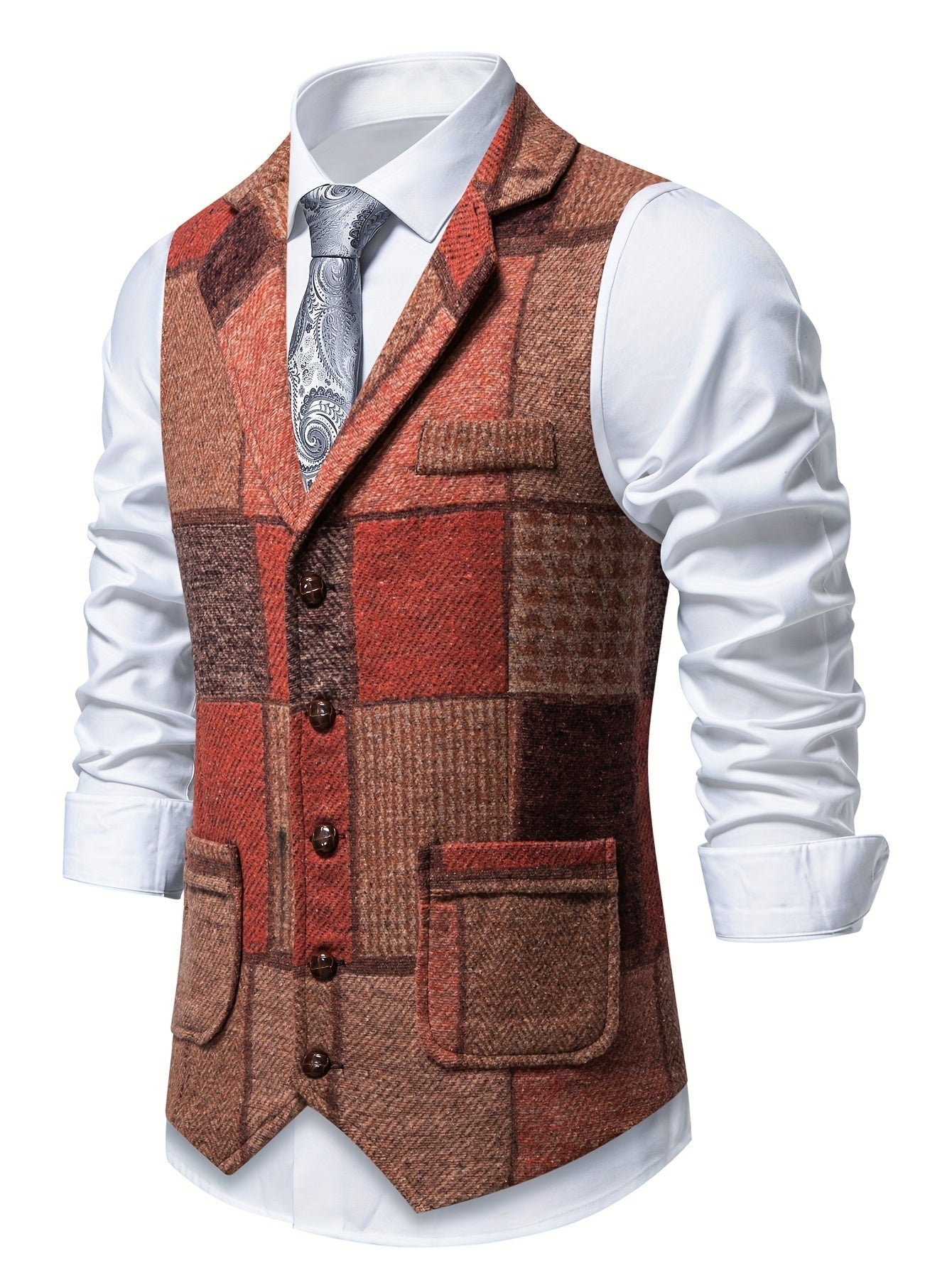 CONOR™ | FORMAL TWEED VEST FOR MEN