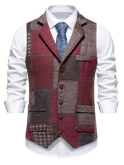 CONOR™ | FORMAL TWEED VEST FOR MEN