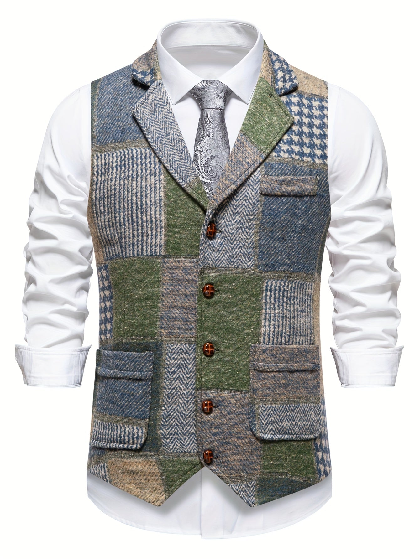 CONOR™ | FORMAL TWEED VEST FOR MEN
