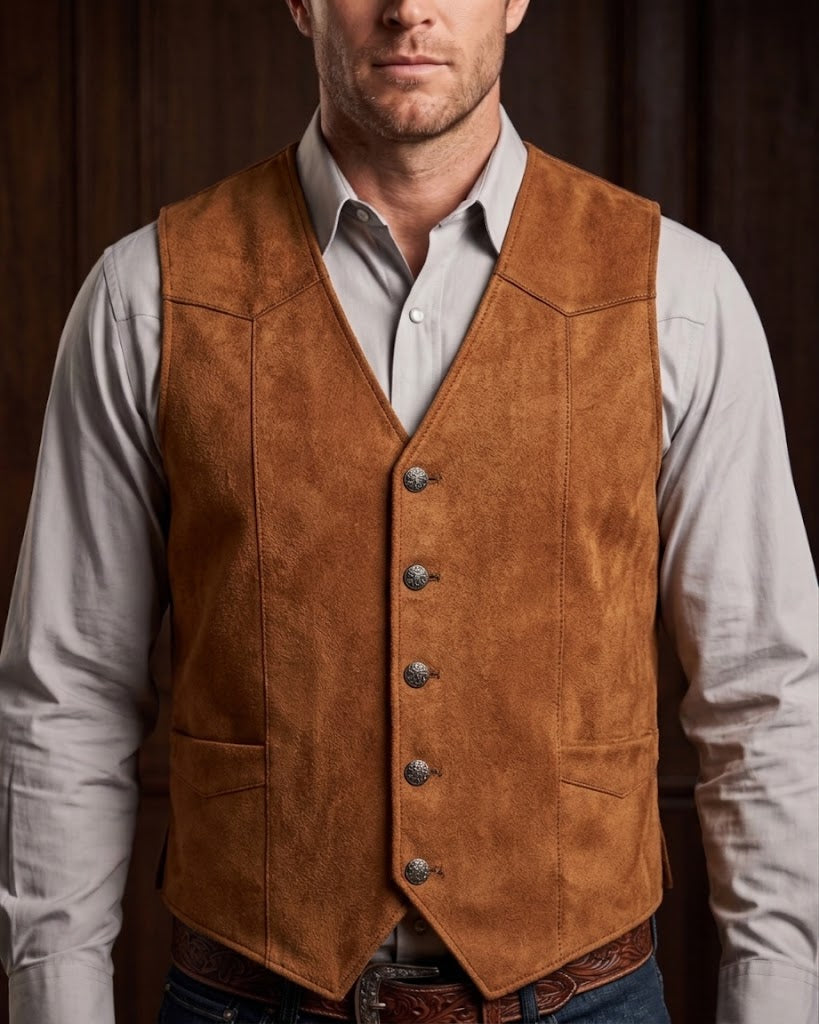 CONOR™ | Brushed Suede Look Vest