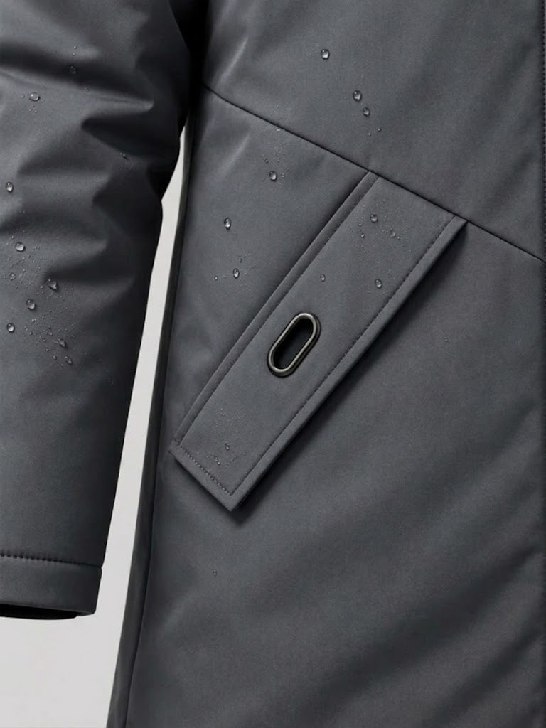 CONOR™ | Men's Windproof Hooded Thermal Mid-Length Parka Jacket