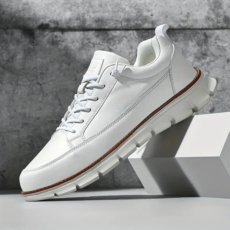 CONOR™™ | Men's Cushioned Leather Walking Sneakers