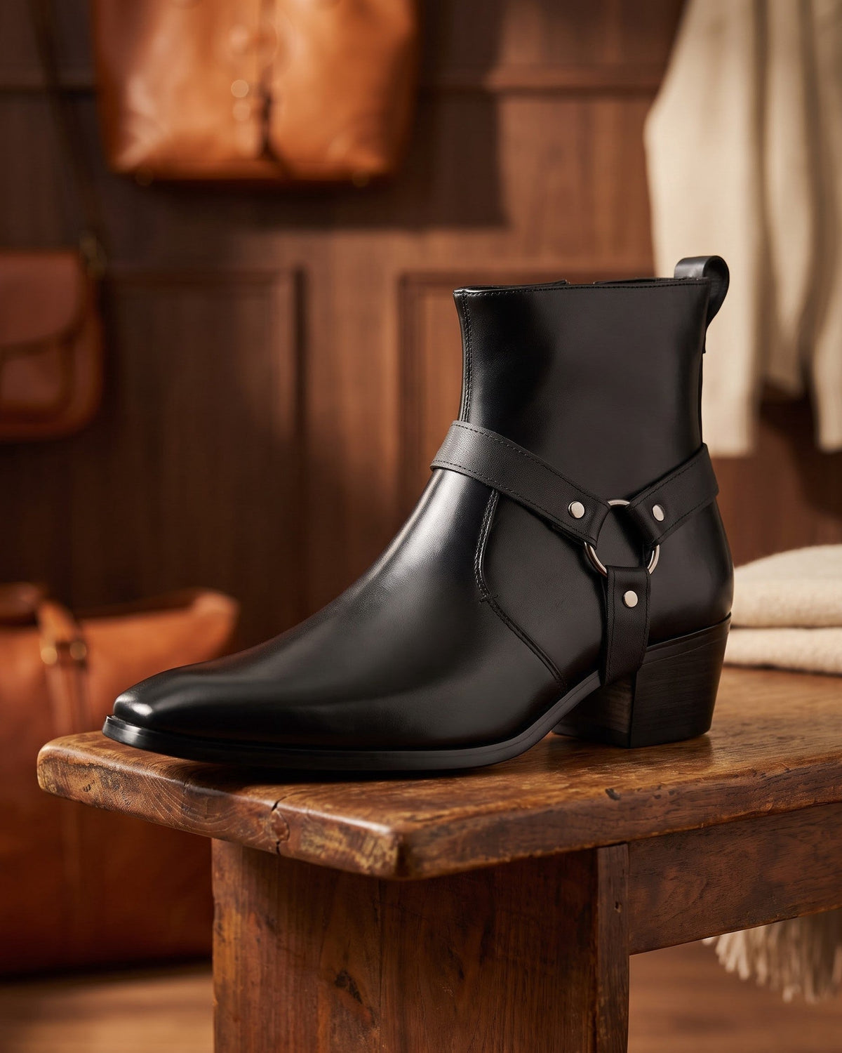 CONOR™ | Umberto Leather Harness Boot