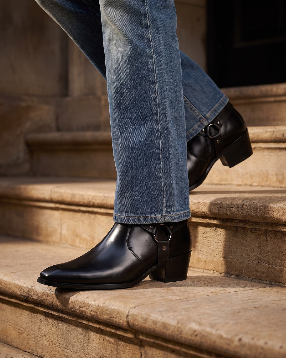 CONOR™ | Umberto Leather Harness Boot