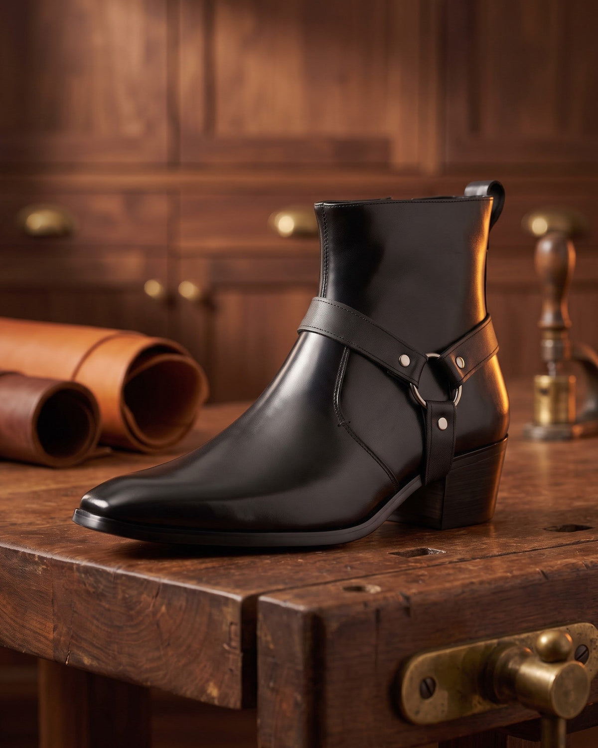 CONOR™ | Umberto Leather Harness Boot