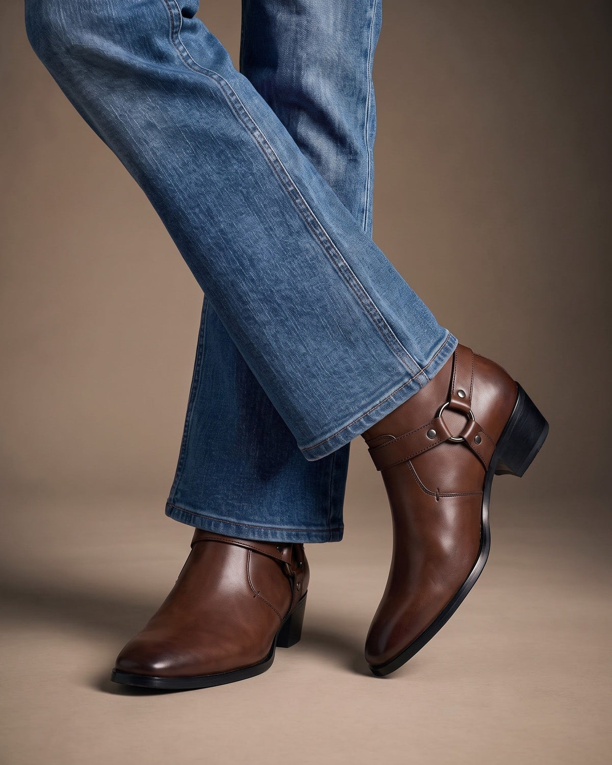 CONOR™ | Umberto Leather Harness Boot