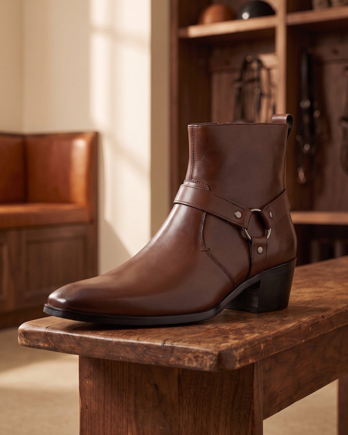 CONOR™ | Umberto Leather Harness Boot