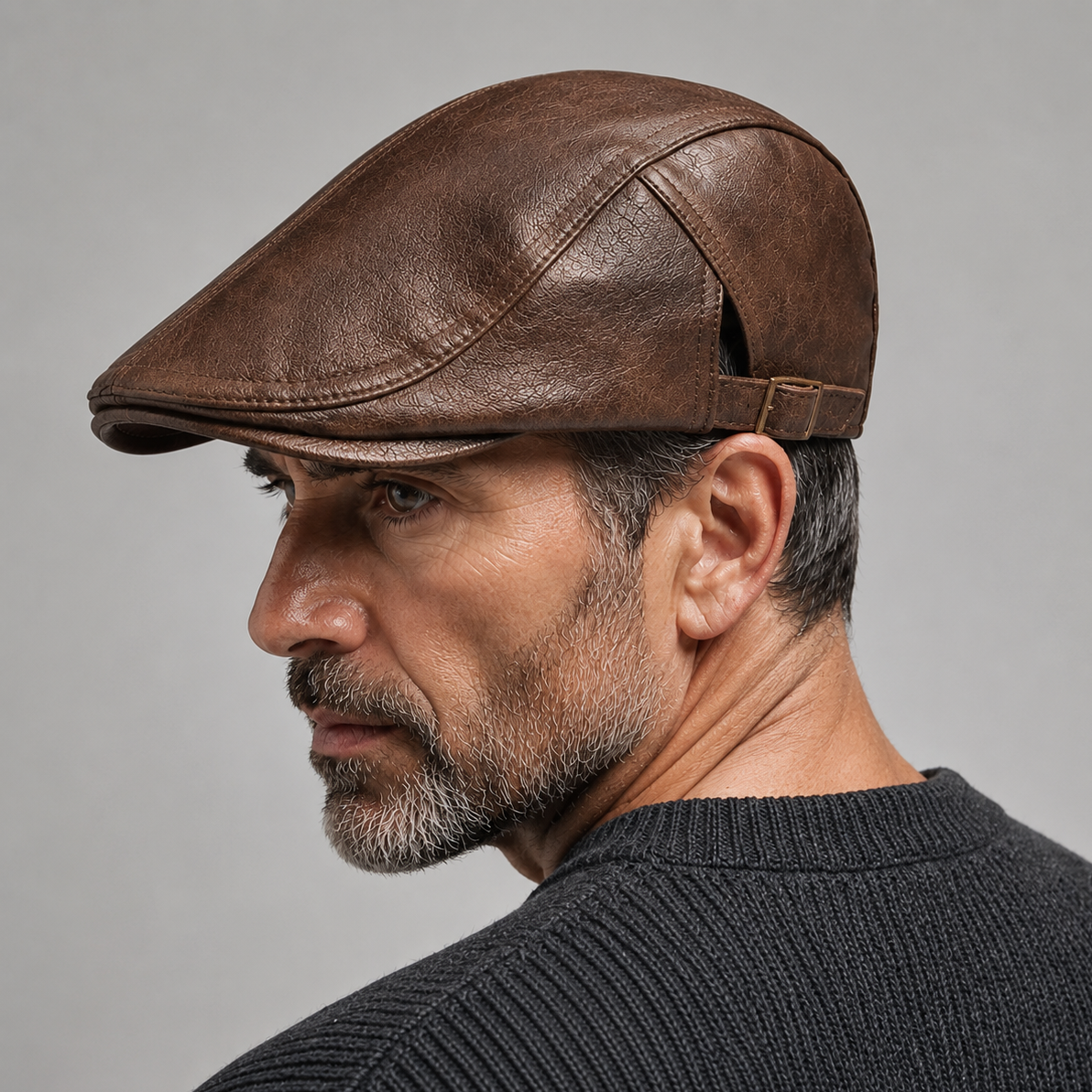 CONOR™ | Hawthorne Leather Driving Cap