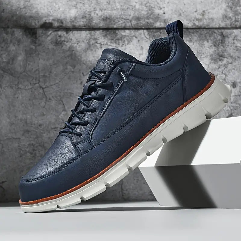 CONOR™™ | Men's Cushioned Leather Walking Sneakers