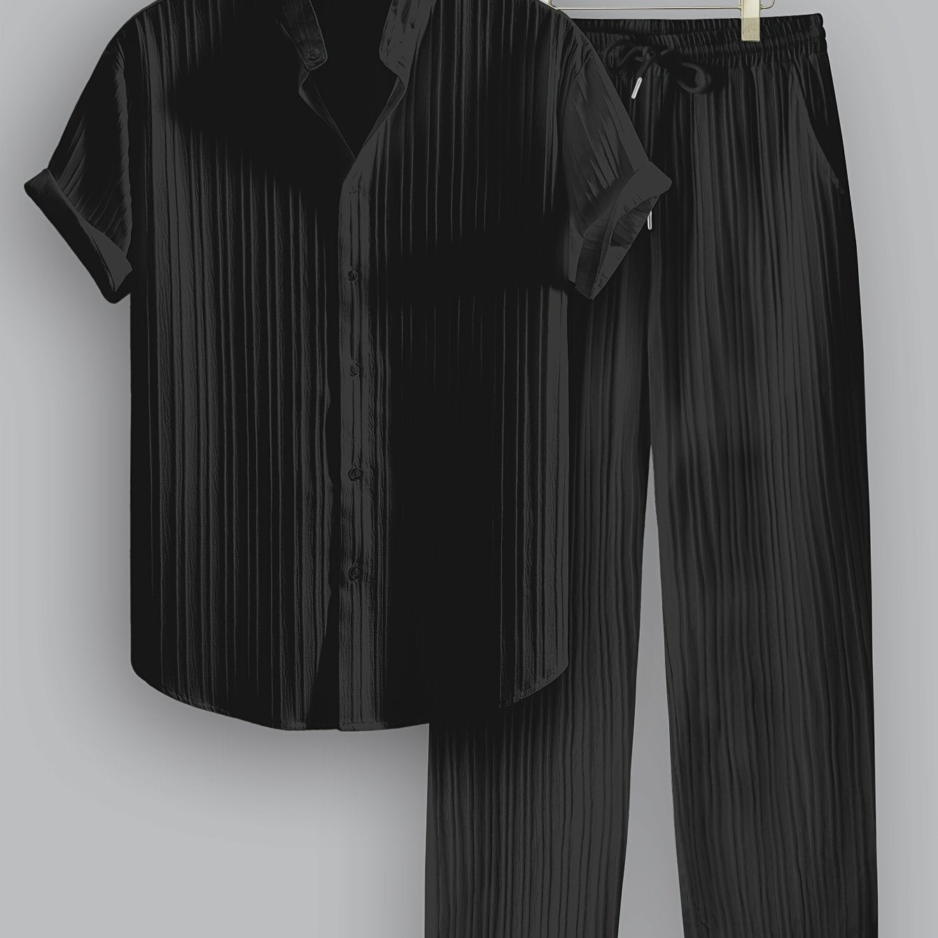 CONOR™™ | Men's Ribbed Fabric Co-Ord Set