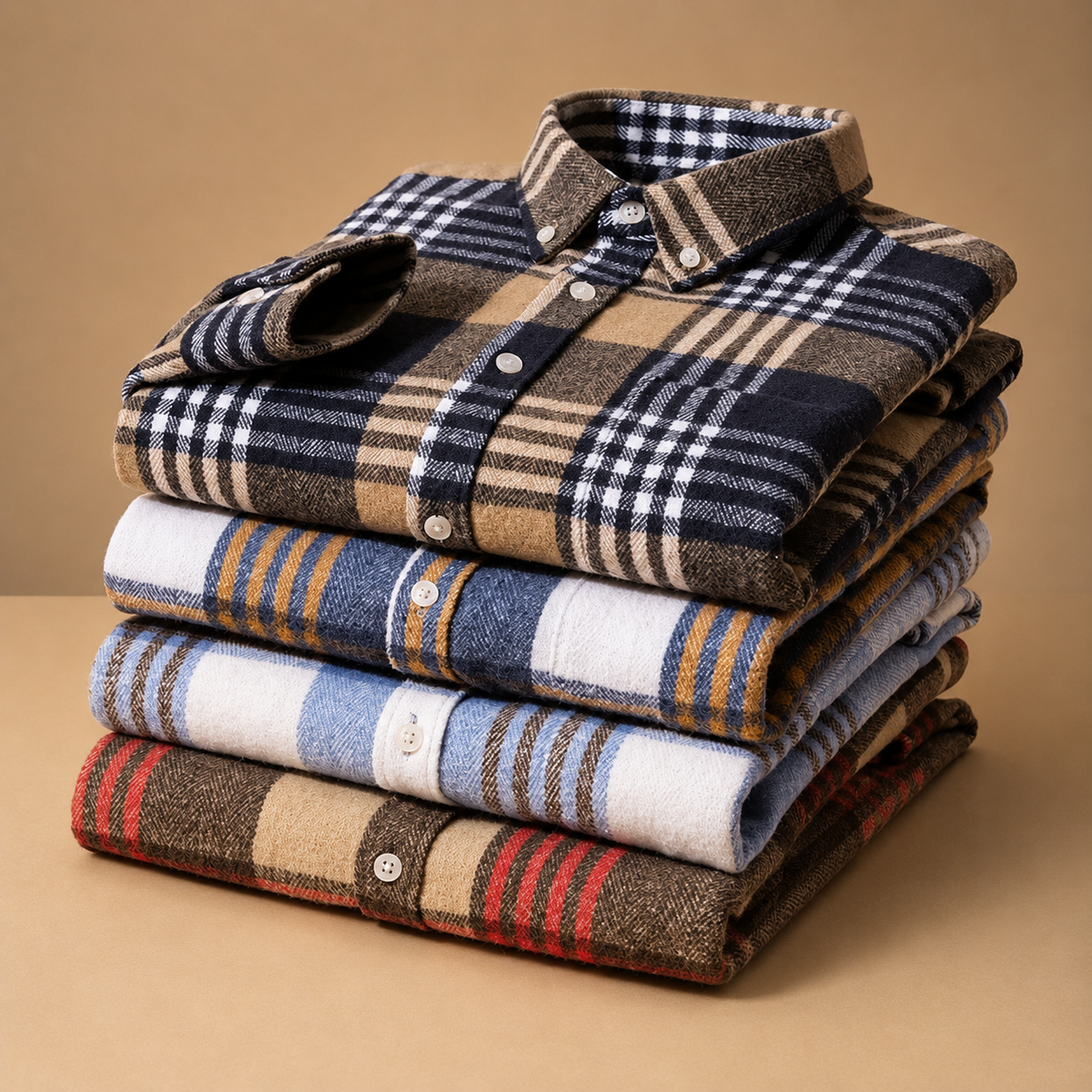 CONOR™ | Rockwell Brushed Cotton Flannel Shirt