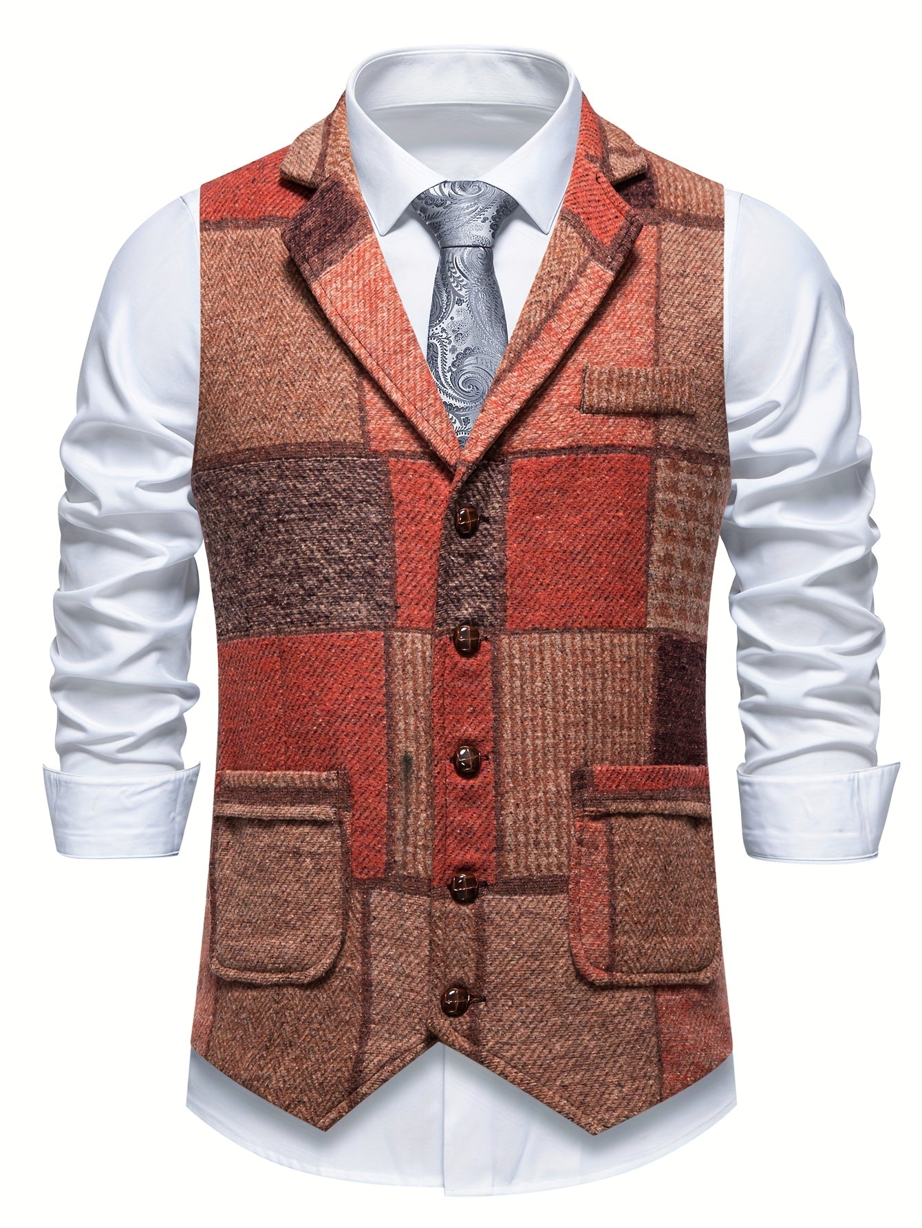 CONOR™ | FORMAL TWEED VEST FOR MEN