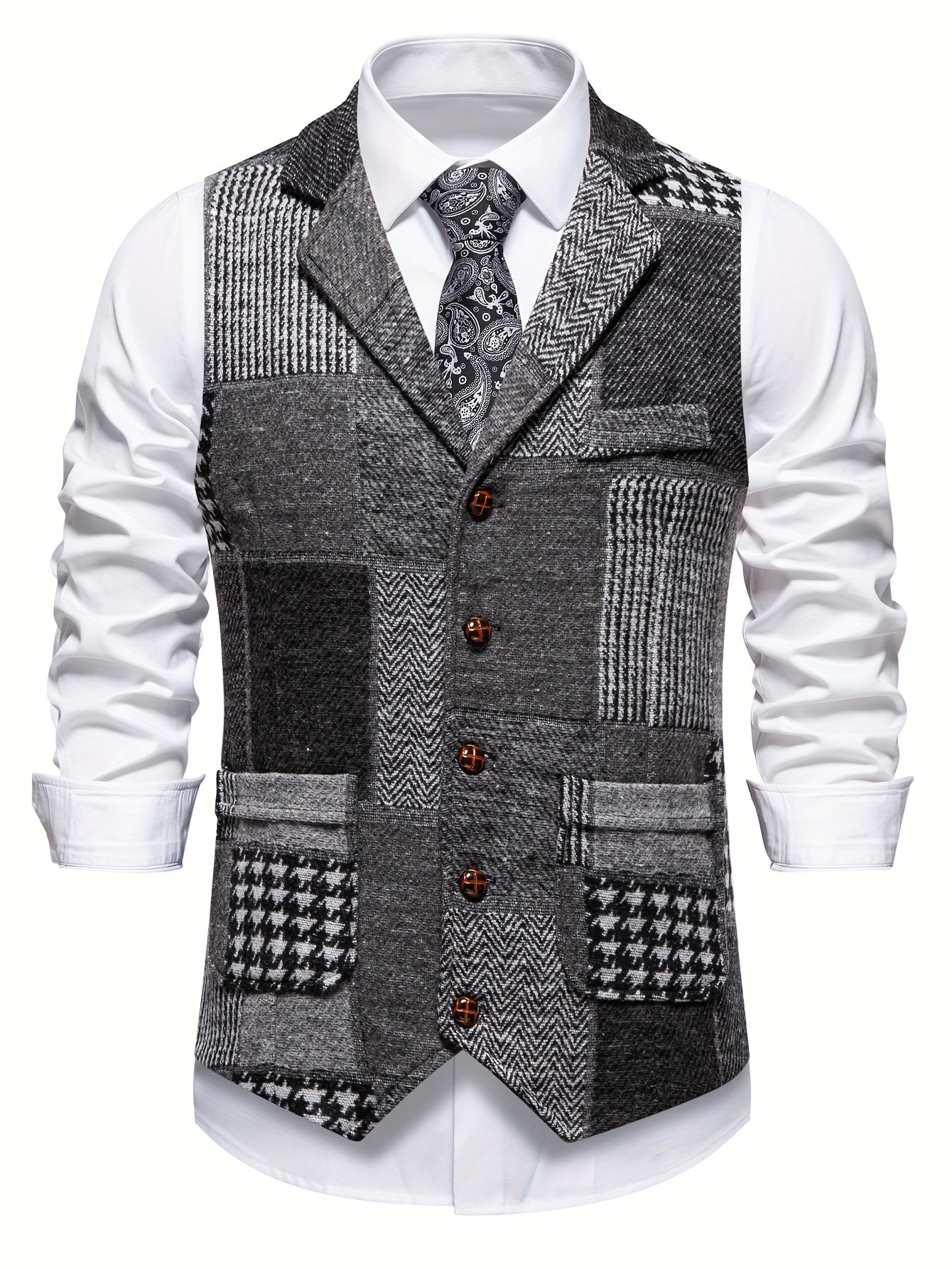 CONOR™ | FORMAL TWEED VEST FOR MEN