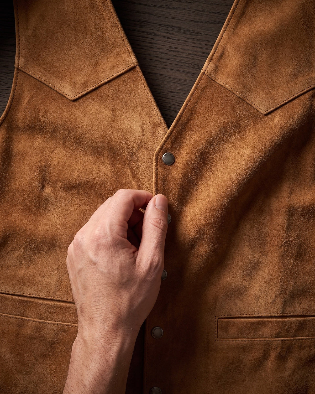 CONOR™ | Brushed Suede Look Vest