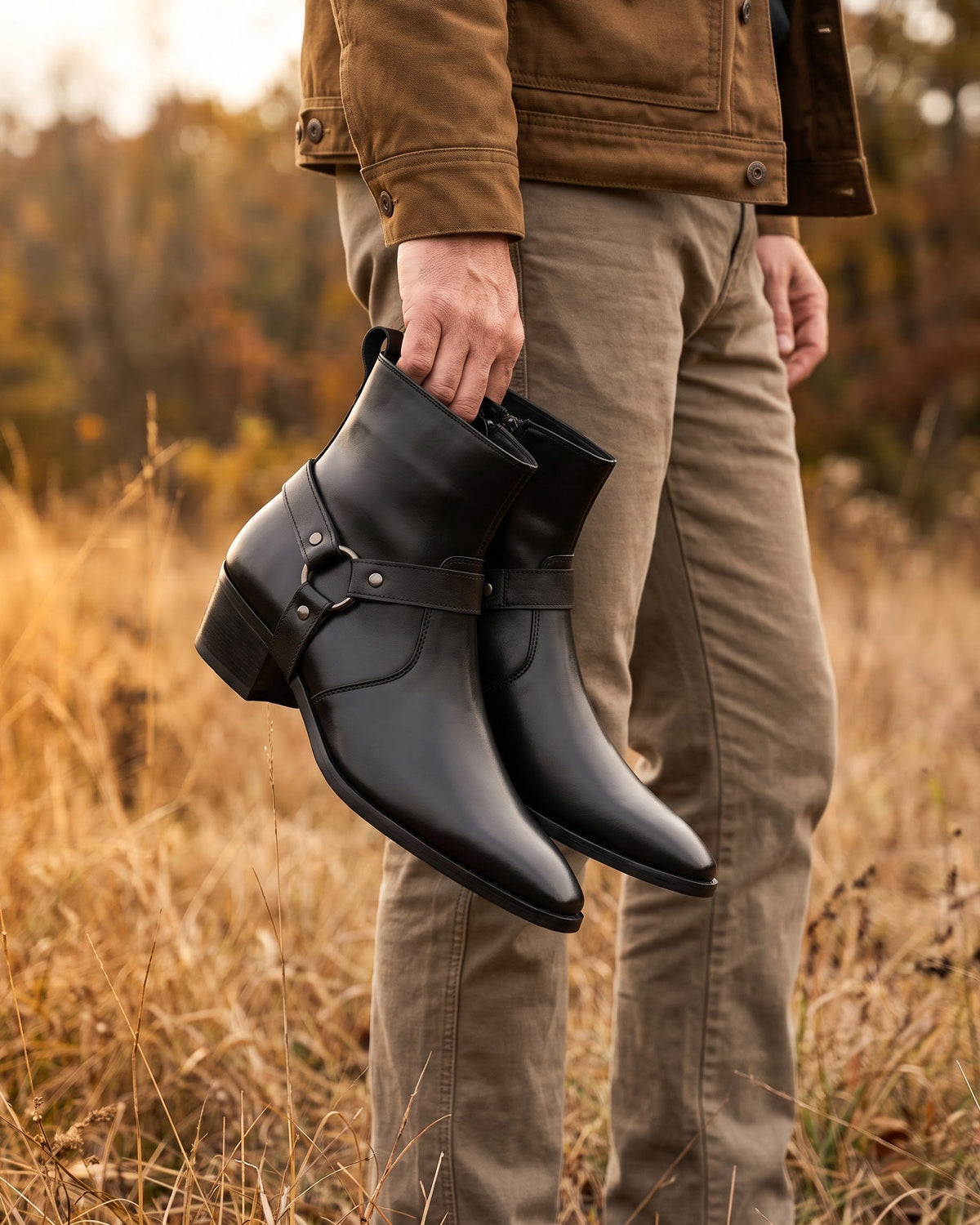 CONOR™ | Umberto Leather Harness Boot