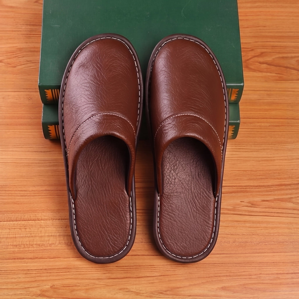 CONOR™ | Men's Leather Slippers