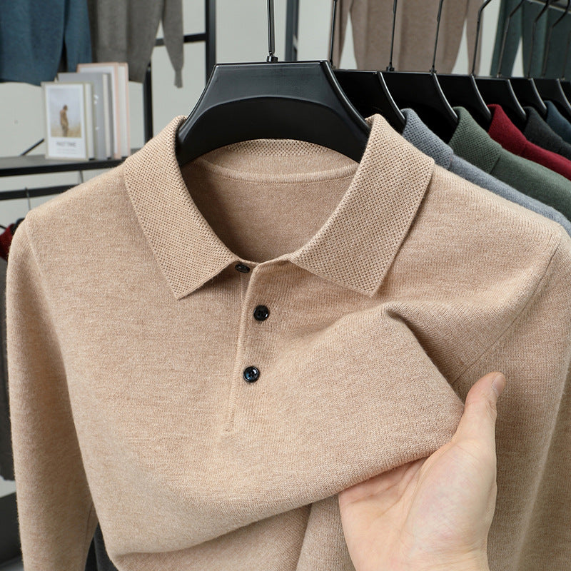 CONOR™ | Soft-Touch Knit Polo Sweater