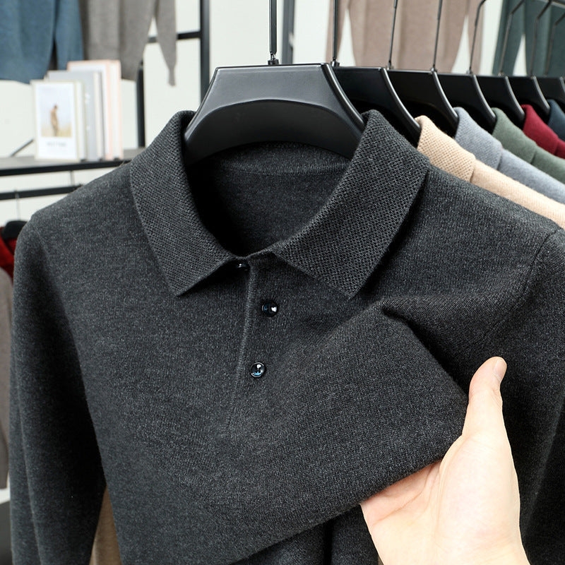 CONOR™ | Soft-Touch Knit Polo Sweater