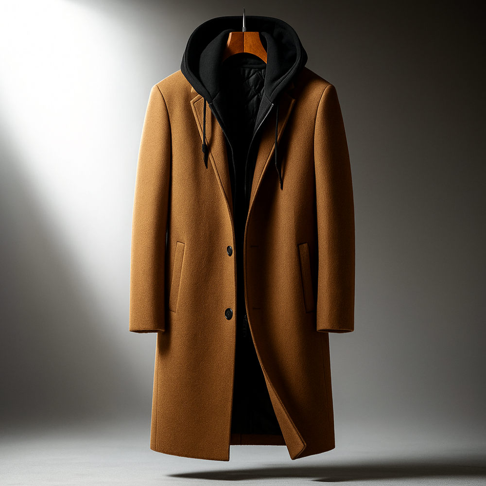 CONOR™ | Men's Wool Hooded Coat
