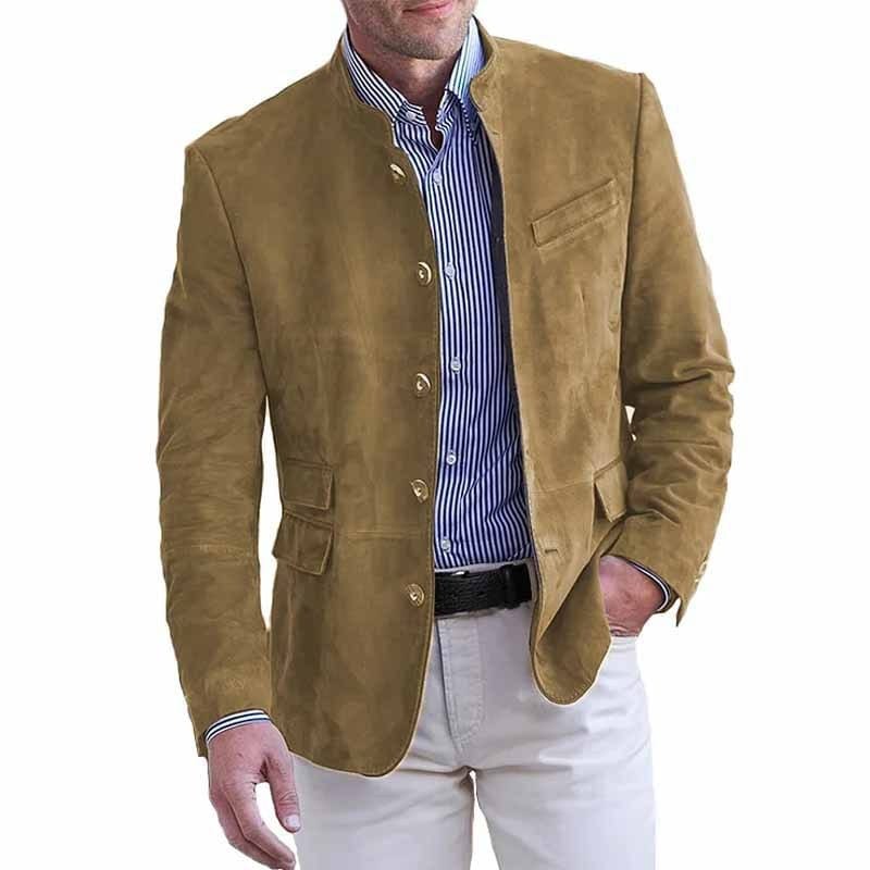 CONOR™ | Men's Collared Suede Blazer