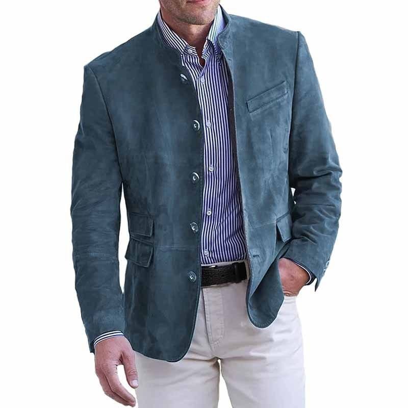 CONOR™ | Men's Collared Suede Blazer