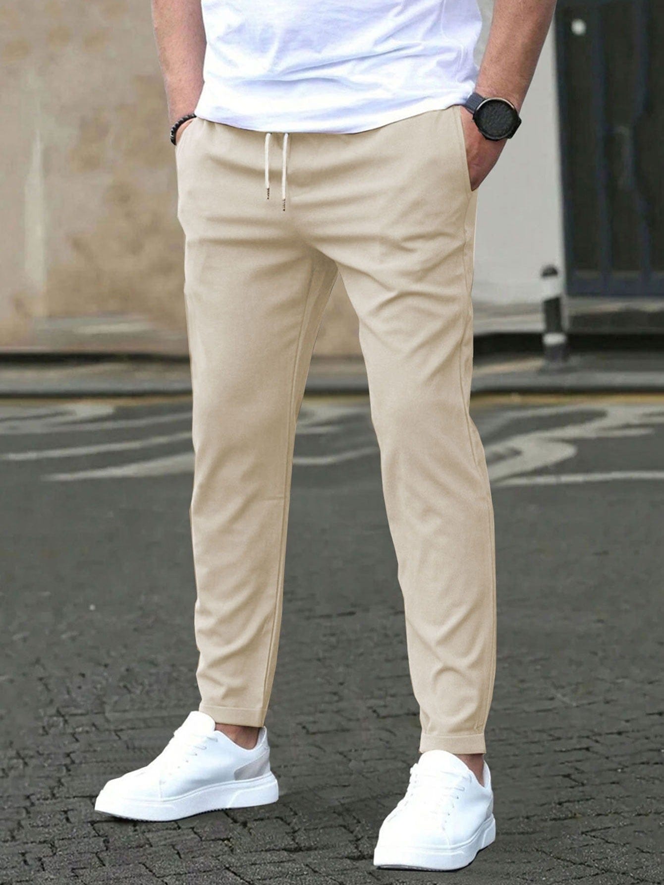 CONOR™™ | Men's Slim-Fit Elastic Waist Pants