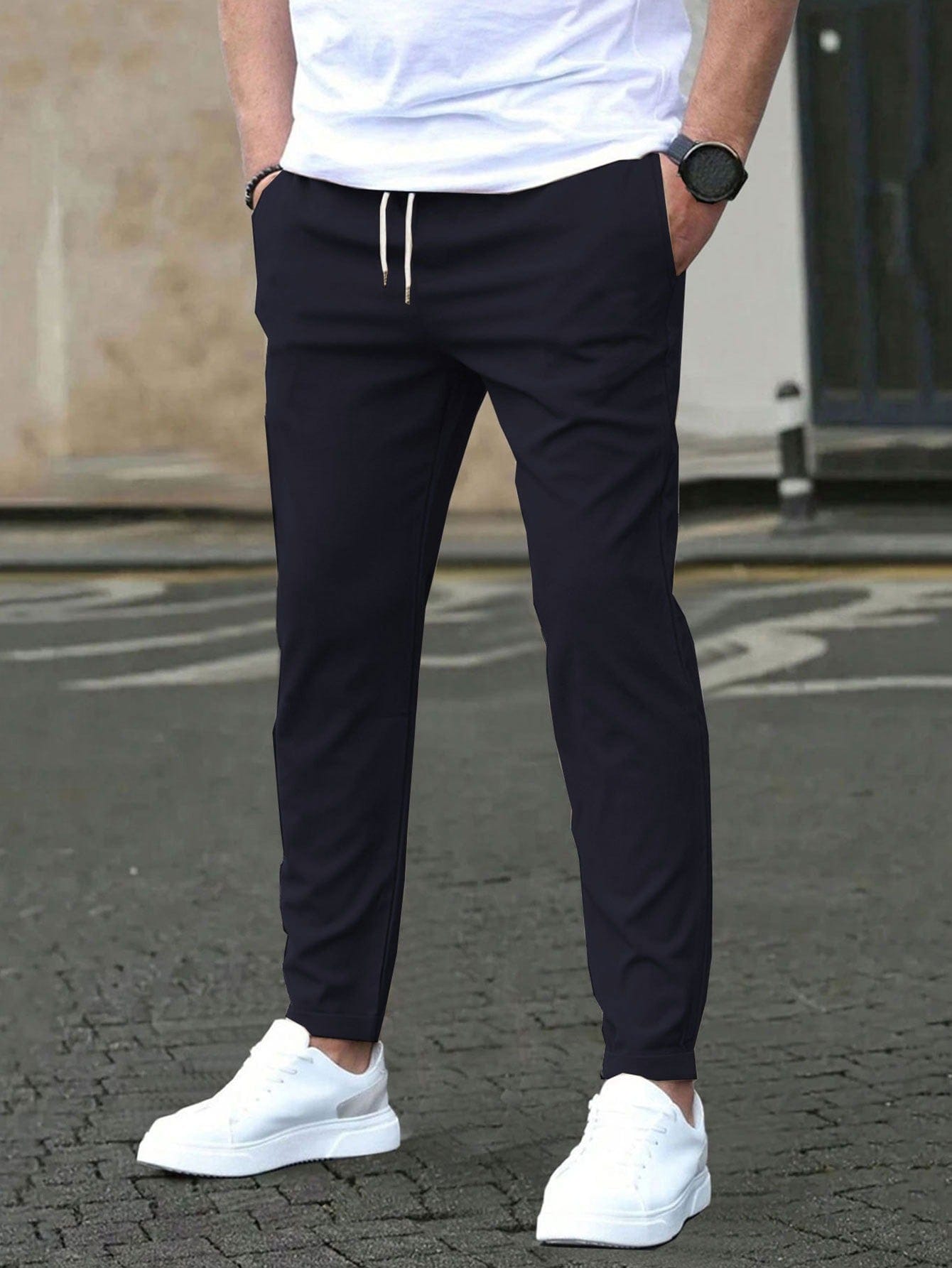 CONOR™™ | Men's Slim-Fit Elastic Waist Pants