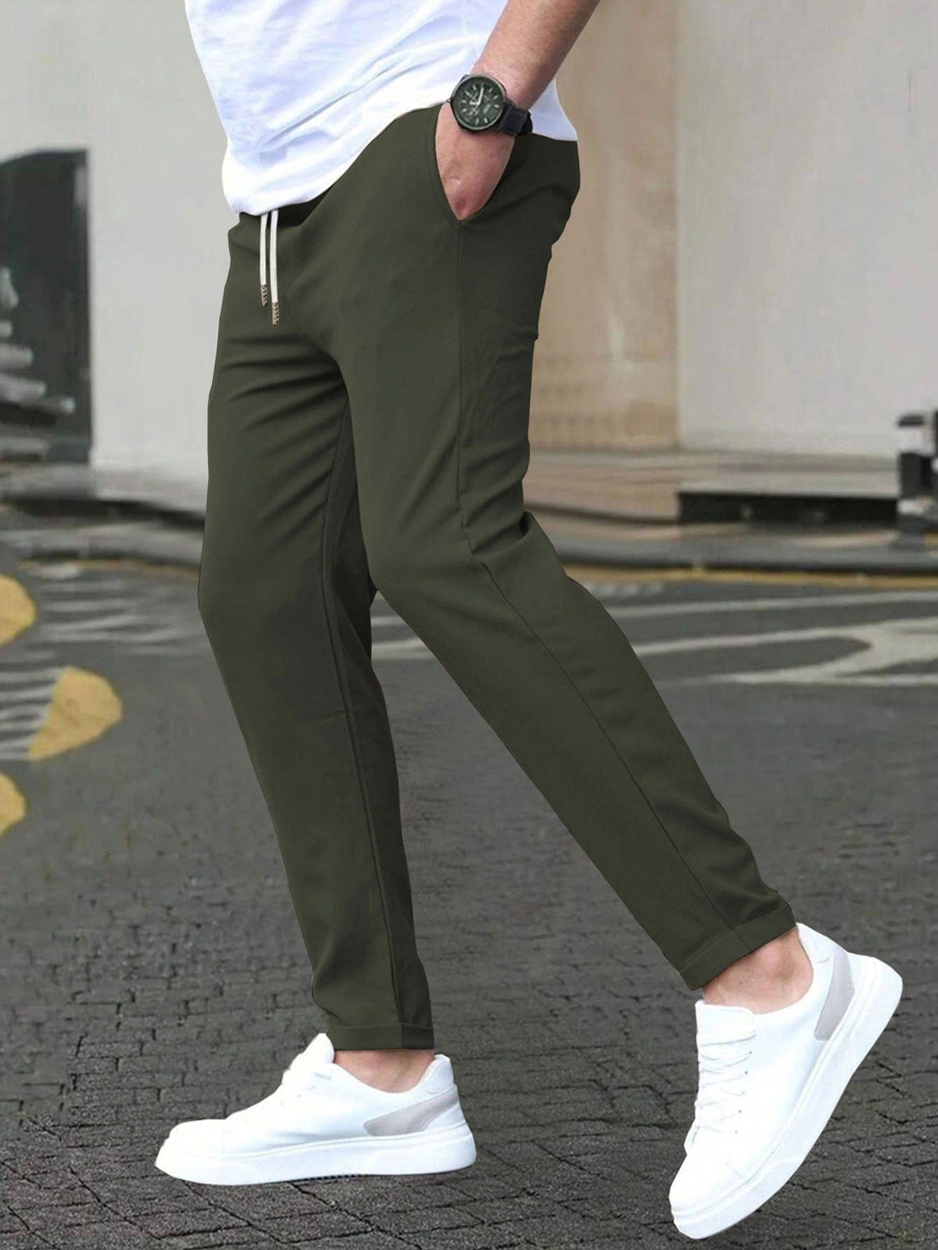 CONOR™™ | Men's Slim-Fit Elastic Waist Pants