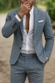 CONOR™™ | Men's Linen-Look Slim Suit