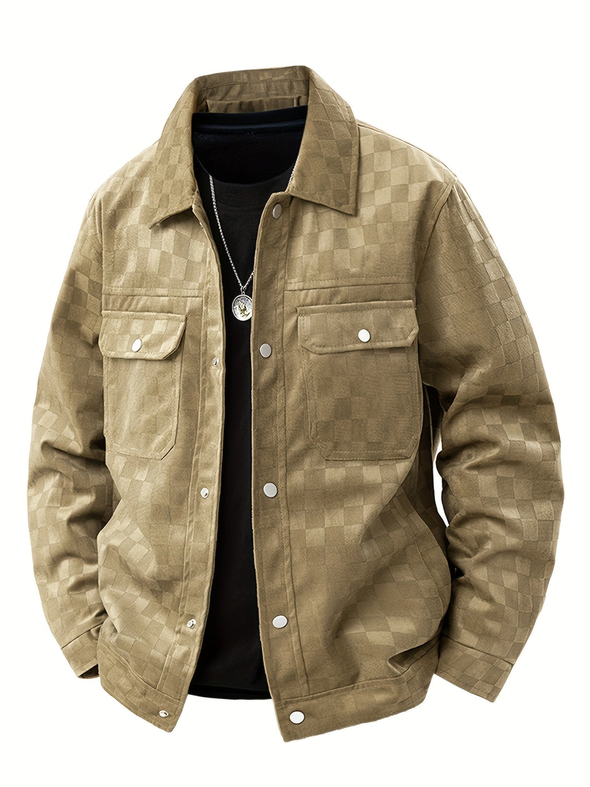 CONOR™ | Mavrick Checkered Suede Jacket