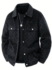 CONOR™ | Mavrick Checkered Suede Jacket