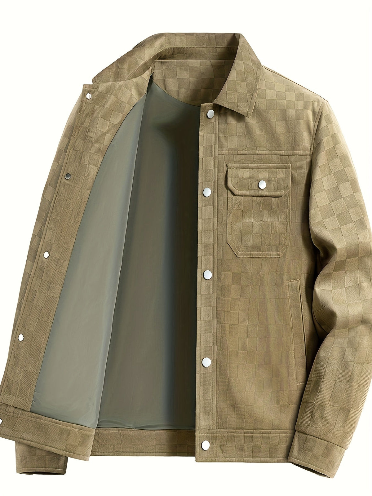 CONOR™ | Mavrick Checkered Suede Jacket