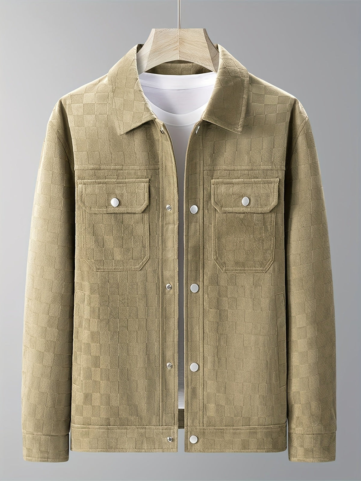 CONOR™ | Mavrick Checkered Suede Jacket