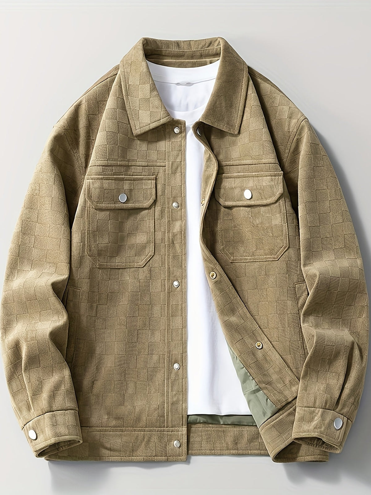 CONOR™ | Mavrick Checkered Suede Jacket