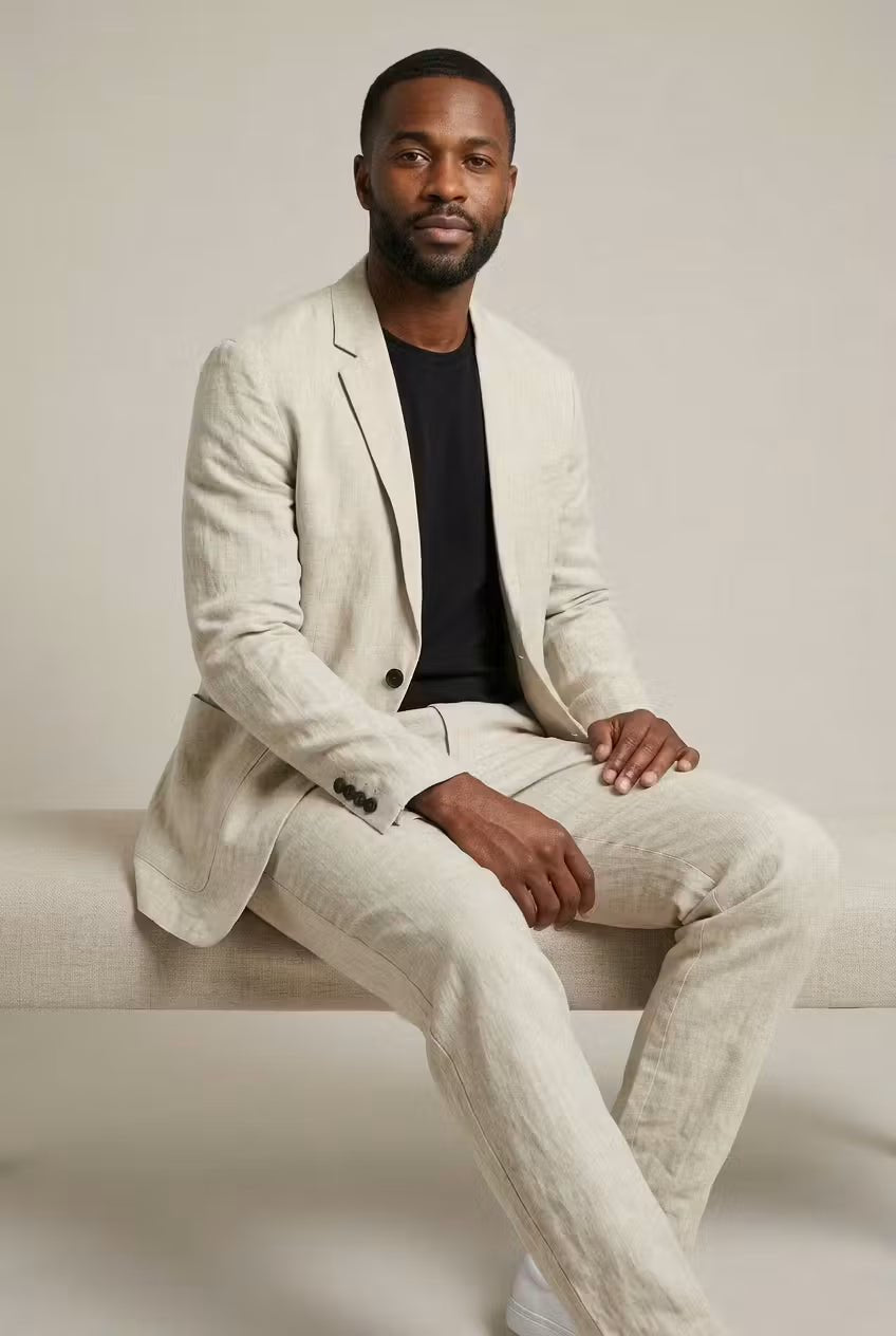CONOR™™ | Men's Acetate-Linen Suit