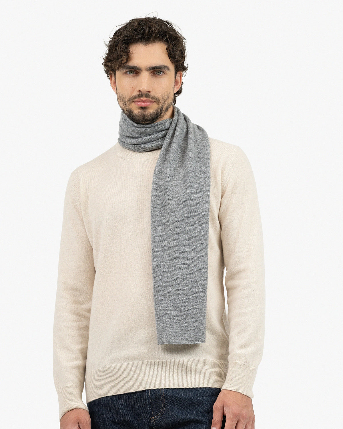CONOR™ | Men's Essential Scarf - Medium Grey