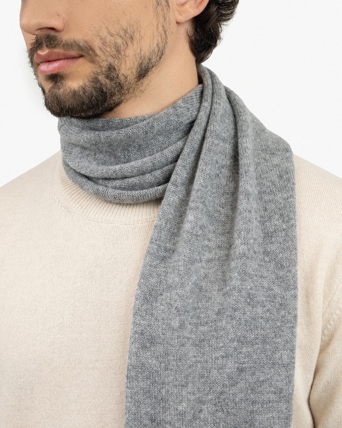 CONOR™ | Men's Essential Scarf - Medium Grey