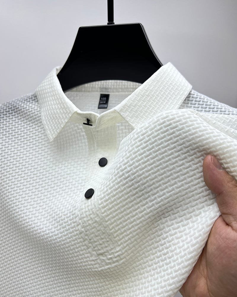 CONOR™™ | Men's Knit Button Placket Polo