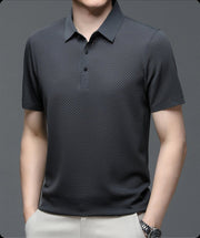 CONOR™™ | Men's Knit Button Placket Polo