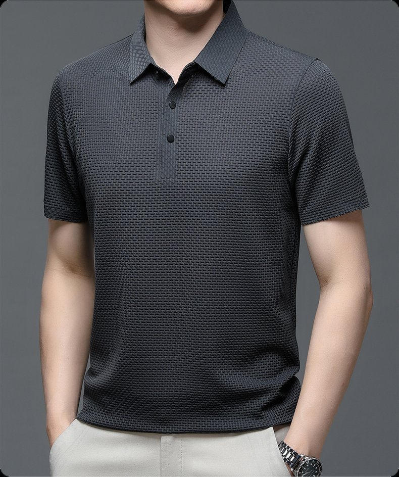 CONOR™™ | Men's Knit Button Placket Polo