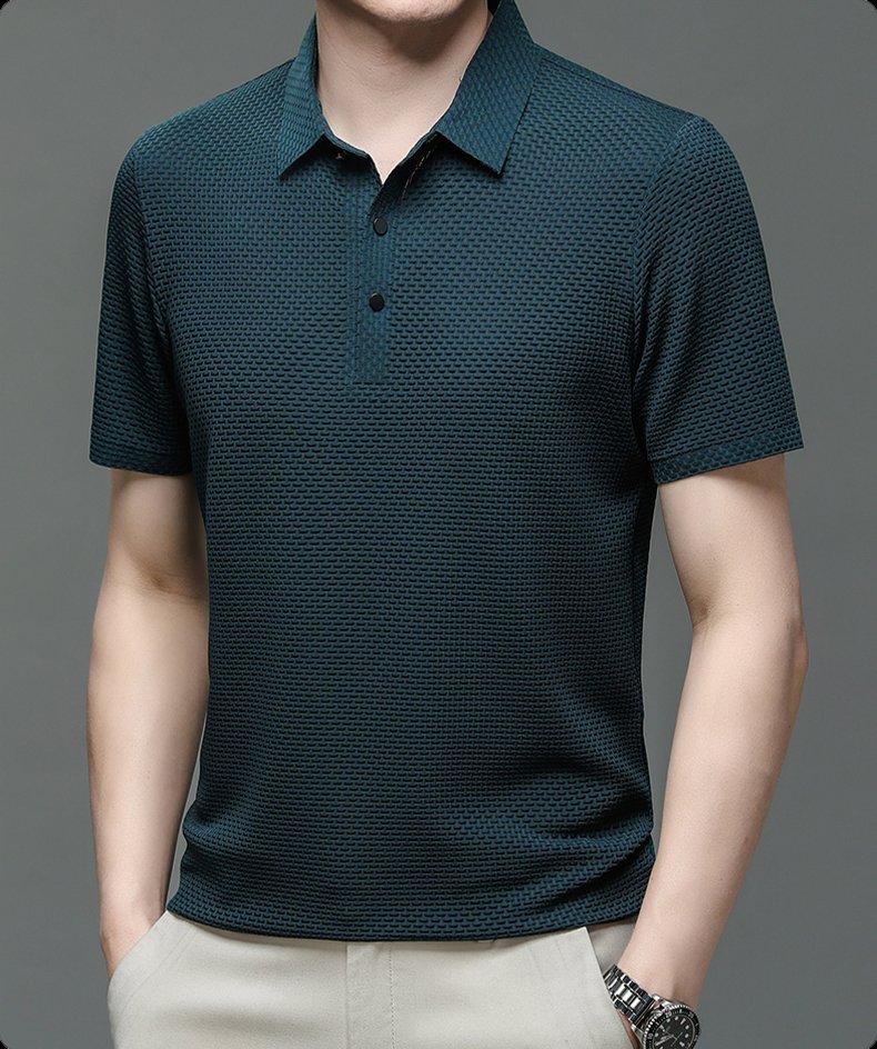 CONOR™™ | Men's Knit Button Placket Polo